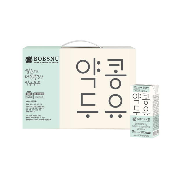 [밥스누] 서울대 쌀눈으로 더 똑똑한 프리미엄 약콩두유 1박스 190mlx24팩