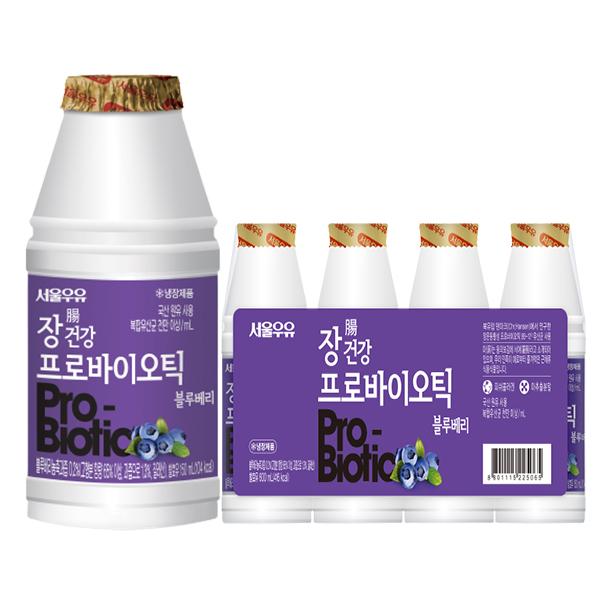 서울우유 장건강 프로바이오틱 블루베리 150ml 8개입 3EA
