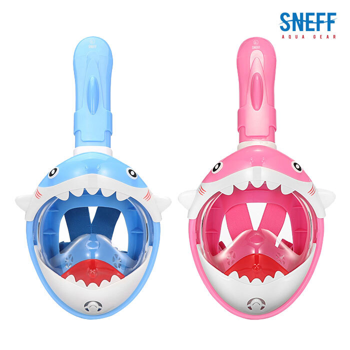 [스네프] 아동용 상어 스노쿨링마스크 SMT-2300 (블루/핑크)