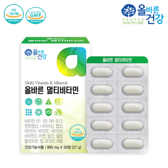 [올바른건강] 올바른 멀티비타민 30캡슐*1박스